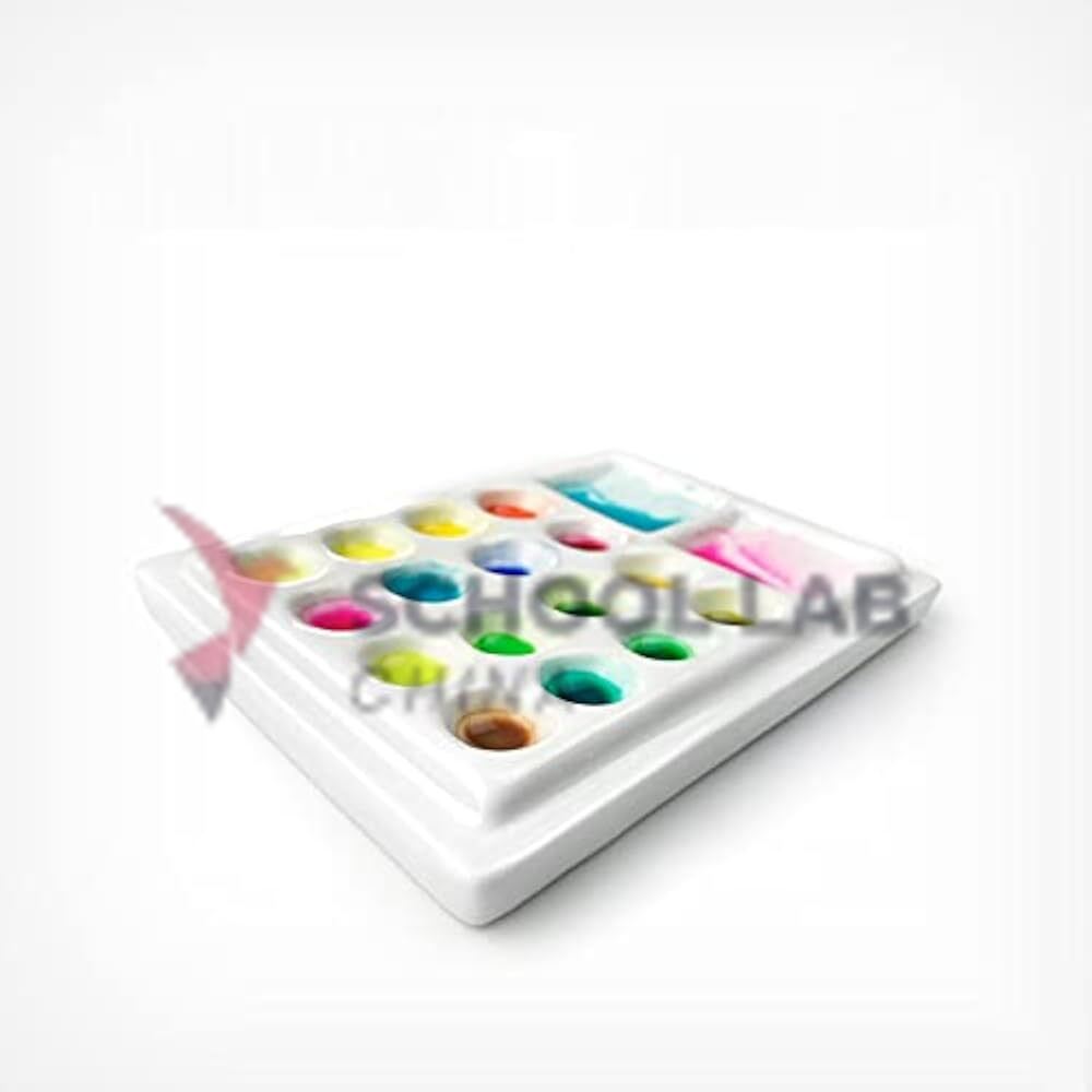 Porcelain Spotting Tile with 12 Cavities - Pack of 10